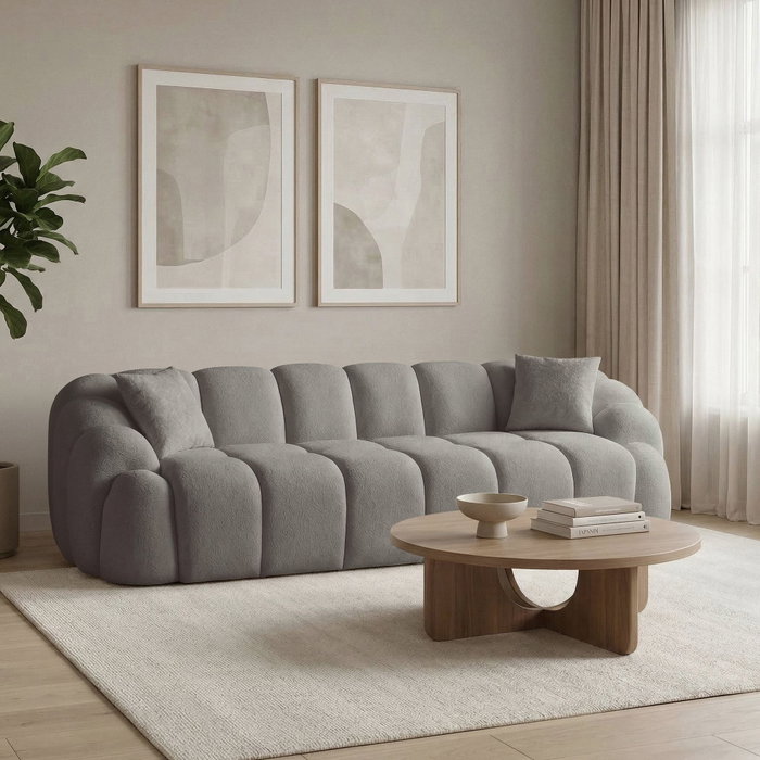 Atelier Del Sofa Octavio - Sofá de 4 Plazas Gris Atelier Del Sofa Octavio - Sofá de 4 Plazas Gris